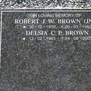BROWN Robert J.W. 1959-1982 :: BROWN Delsia C.P. 1945-2005