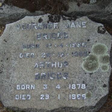 BRIGGS Arthur 1878-1966 &amp; Florence Jane 1880-1966
