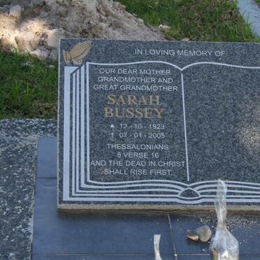 BUSSEY Sarah 1923-2005