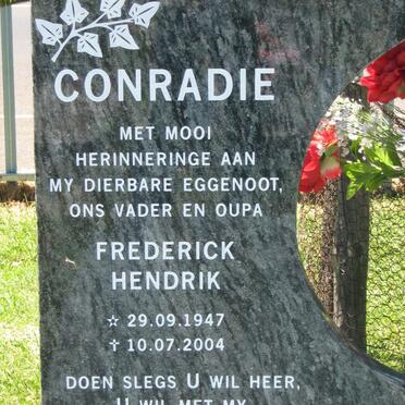 CONRADIE Frederick Hendrik 1947-2004