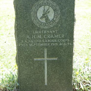 CRAMER A.H.M. -1919