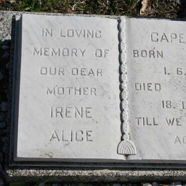 CAPES Irene Alice 1898-1976