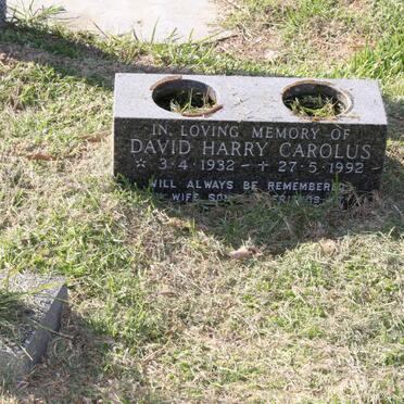 CAROLUS David Harry 1932-1992