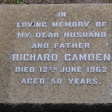 CAMDEN Richard -1962