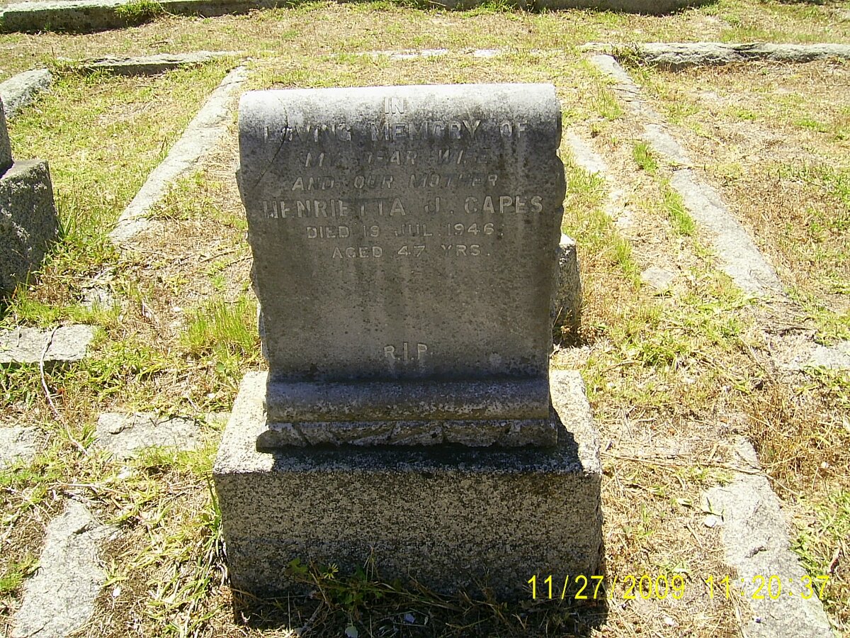 CAPES Henrietta J. -1946
