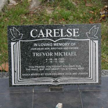 CARELSE Trevor Michael 1965-2003