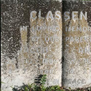CLASSEN Jacob 1889-1940 &amp; Annie 1894-1964