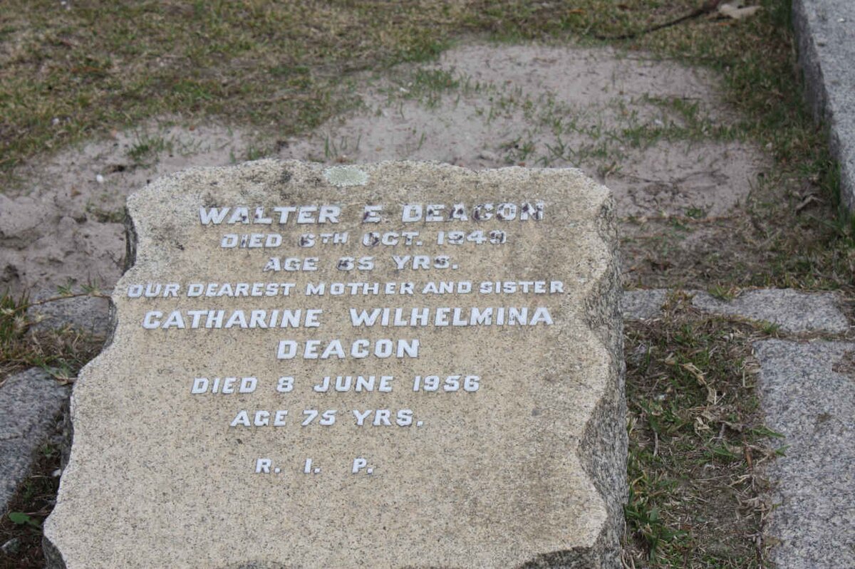 DEACON Walter E. -1940 &amp; Catharine Wilhelmina -1956