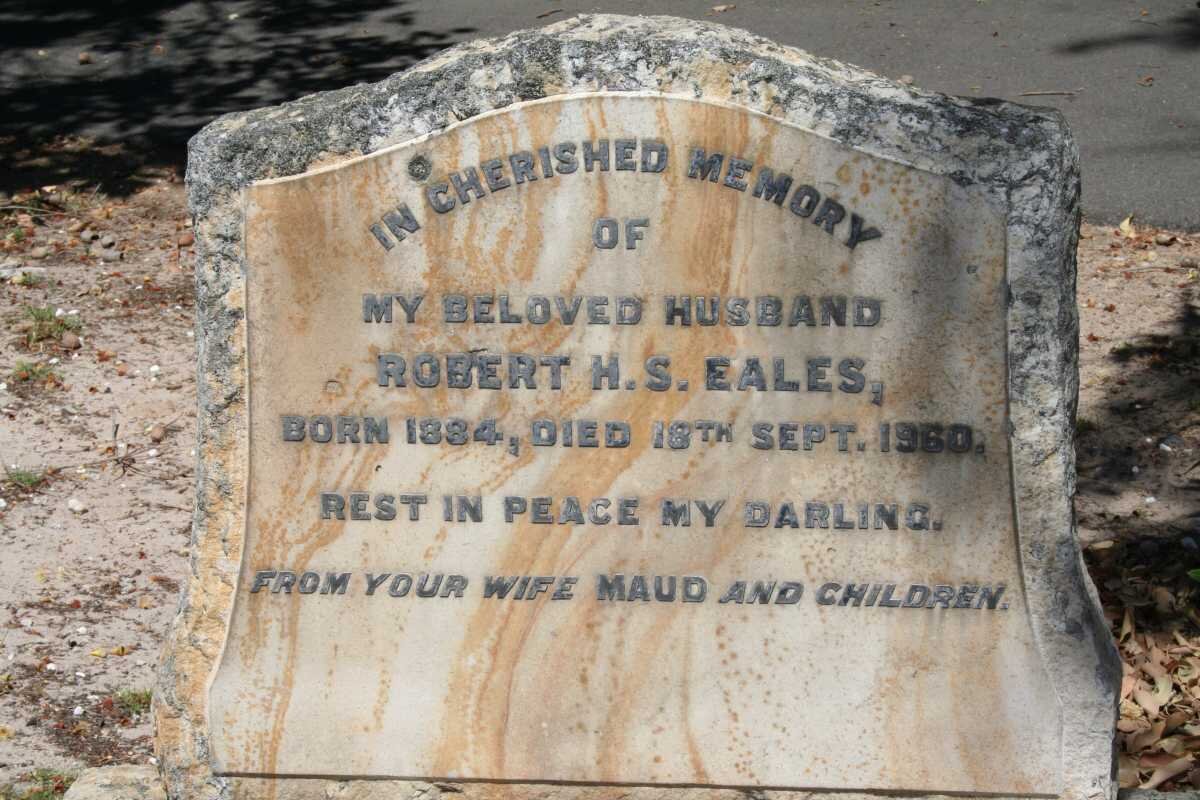 EALES Robert H.S. 1884-1960