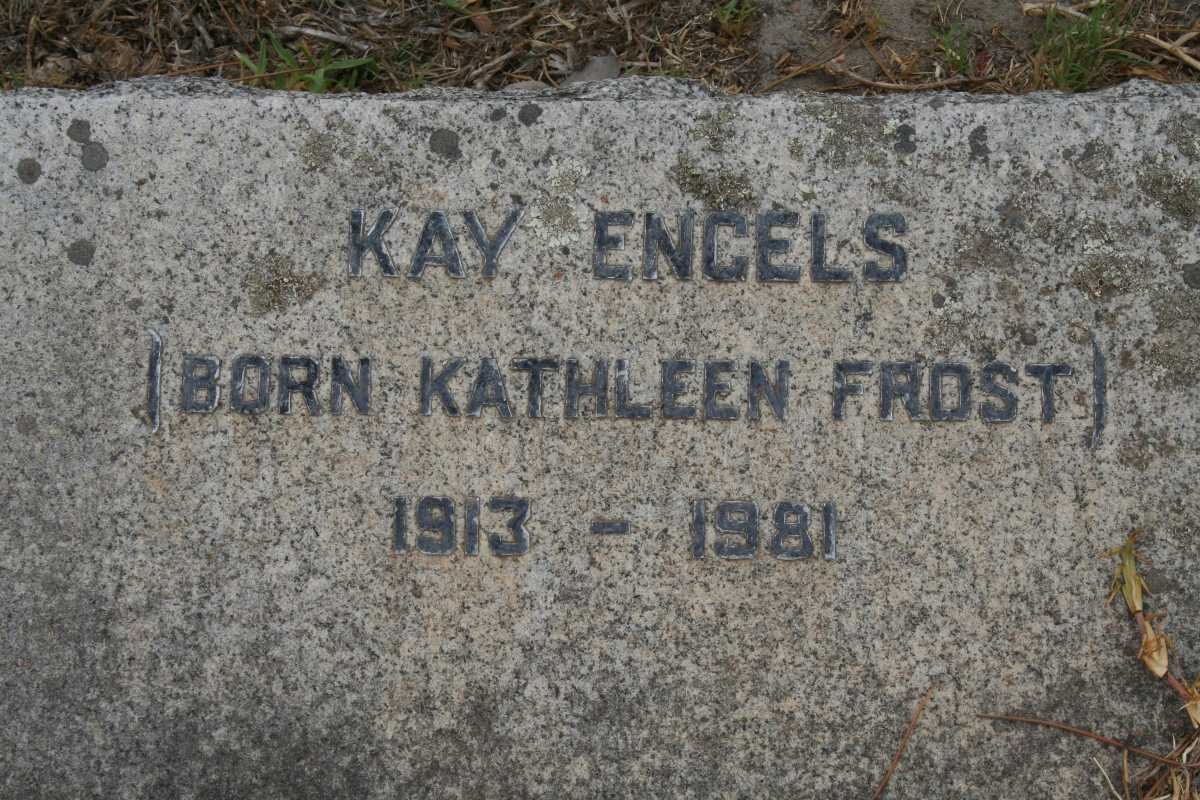 ENGELS Kathleen nee FROST 1913-1981