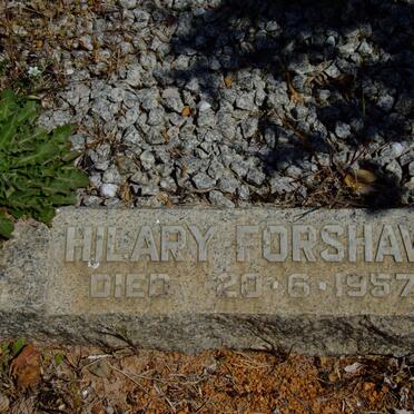 FORSHAW Hilary -1957