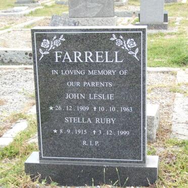 FARRELL John Leslie 1909-1963 &amp; Stella Ruby 1915-1999