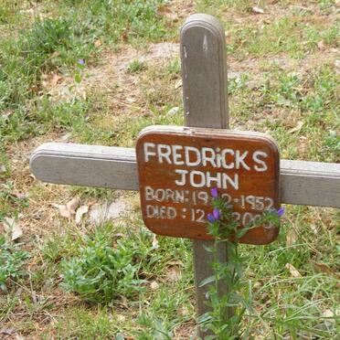 FREDRICKS John 1952-2003