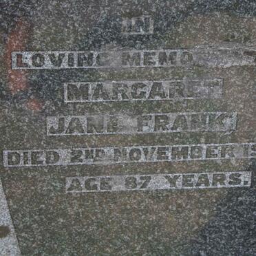 FRANK Margaret Jane -1944