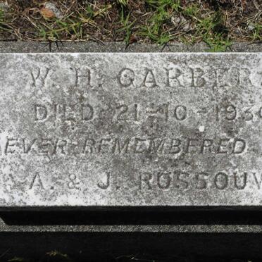 GARBERS W.H. -1930