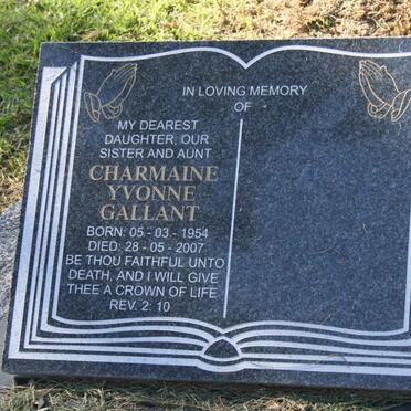 GALLANT Charmaine Yvonne 1954-2007