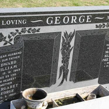 GEORGE Edward William -1963 &amp; Margaret 1907-1991 :: GEORGE Margaret Elizabeth nee BURRICKS 1933-2009