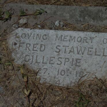 GILLESPIE Alfred Stawell 1875-19?