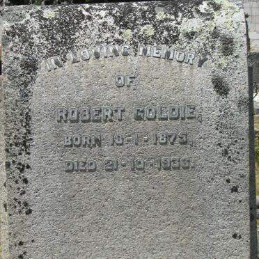 GOLDIE Robert 1875-1936