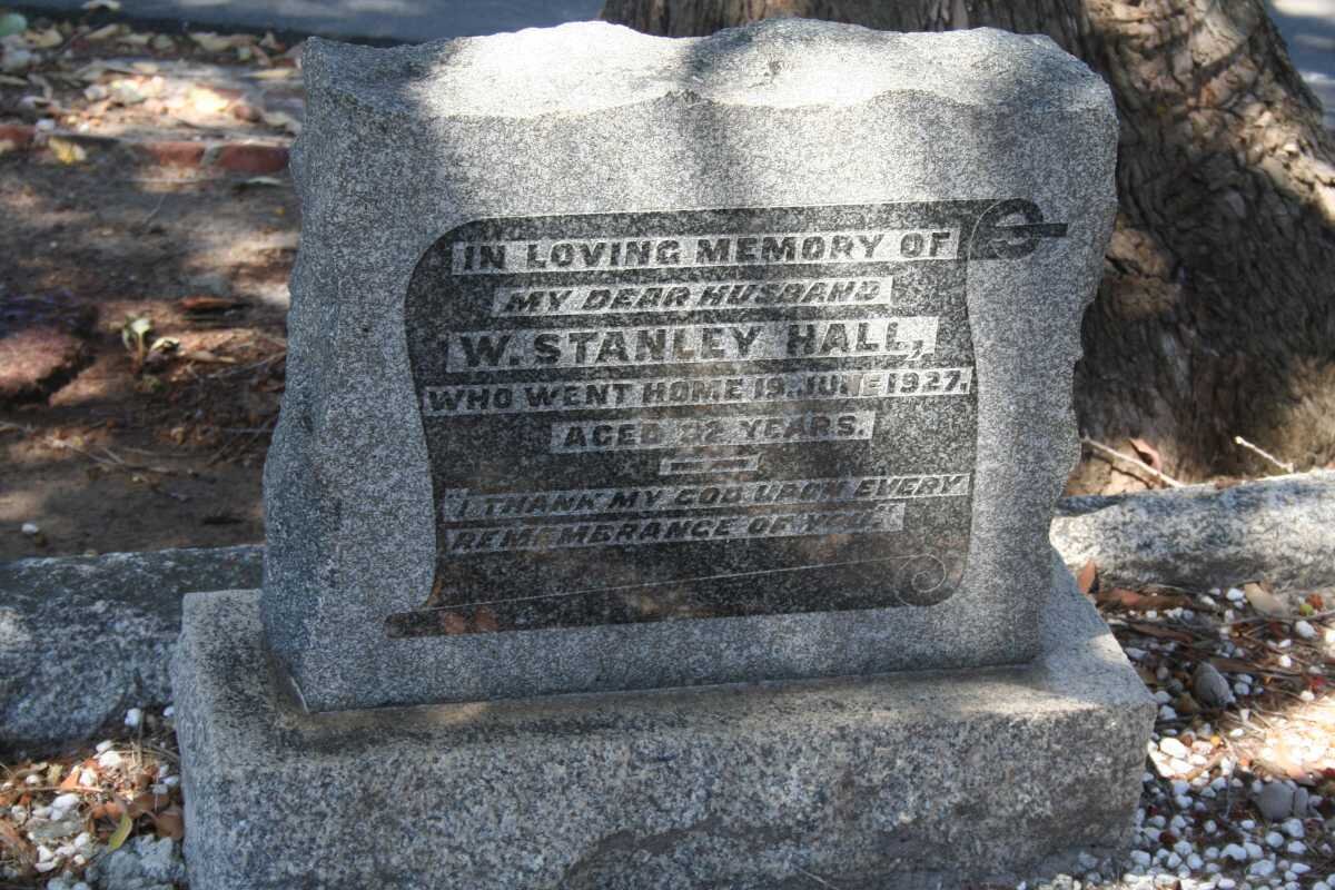HALL W. Stanley -1927