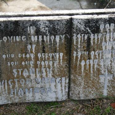 HAMBER Stanley Victor Werge 1921-1948