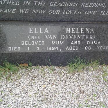 HOFFMAN Ella Helena nee van DEVENTER -1994