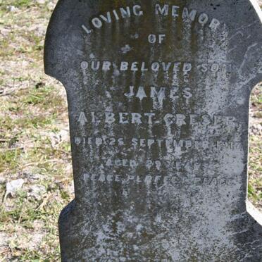 JAMES Albert Creser -1917