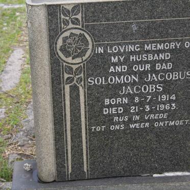 JACOBS Solomon Jacobus 1914-1963