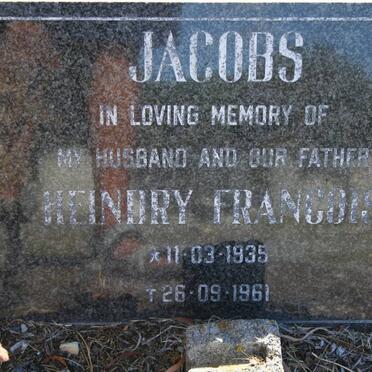 JACOBS Heindry Francois 1935-1961