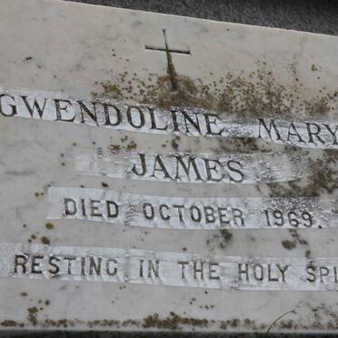 JAMES Bernard -1979 &amp; Gwendoline Mary -1969