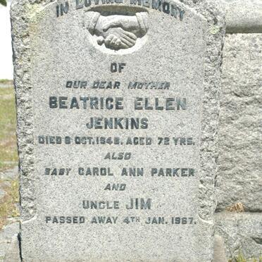 JENKINS Beatrice Ellen -1948 :: PARKER Carol Ann :: JENKINS Jim -1967