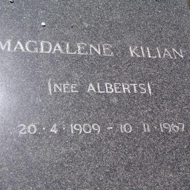 KILIAN Magdalene nee ALBERTS 1909-1967