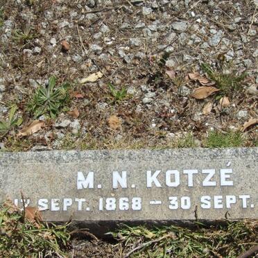 KOTZE M.N. 1868-1954