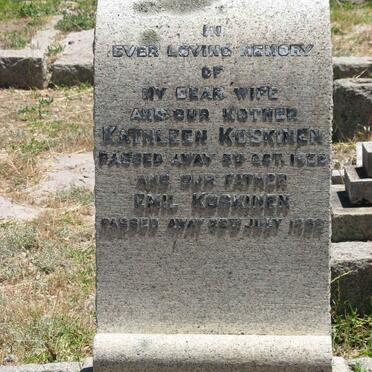 KOSKINEN Emil -1966 &amp; Kathleen -1952