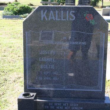 KALLIS Joseph Gabriel  1917-1997
