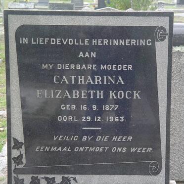 KOCK Catharina Elizabeth 1877-1963