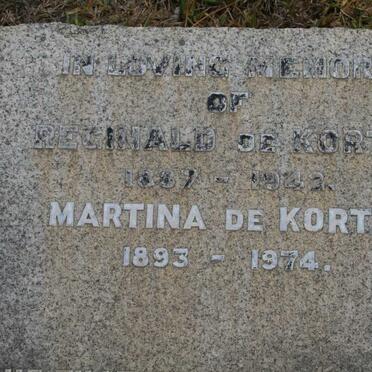 KORTE Reginald, de 1887-1942 &amp; Martina 1893-1974