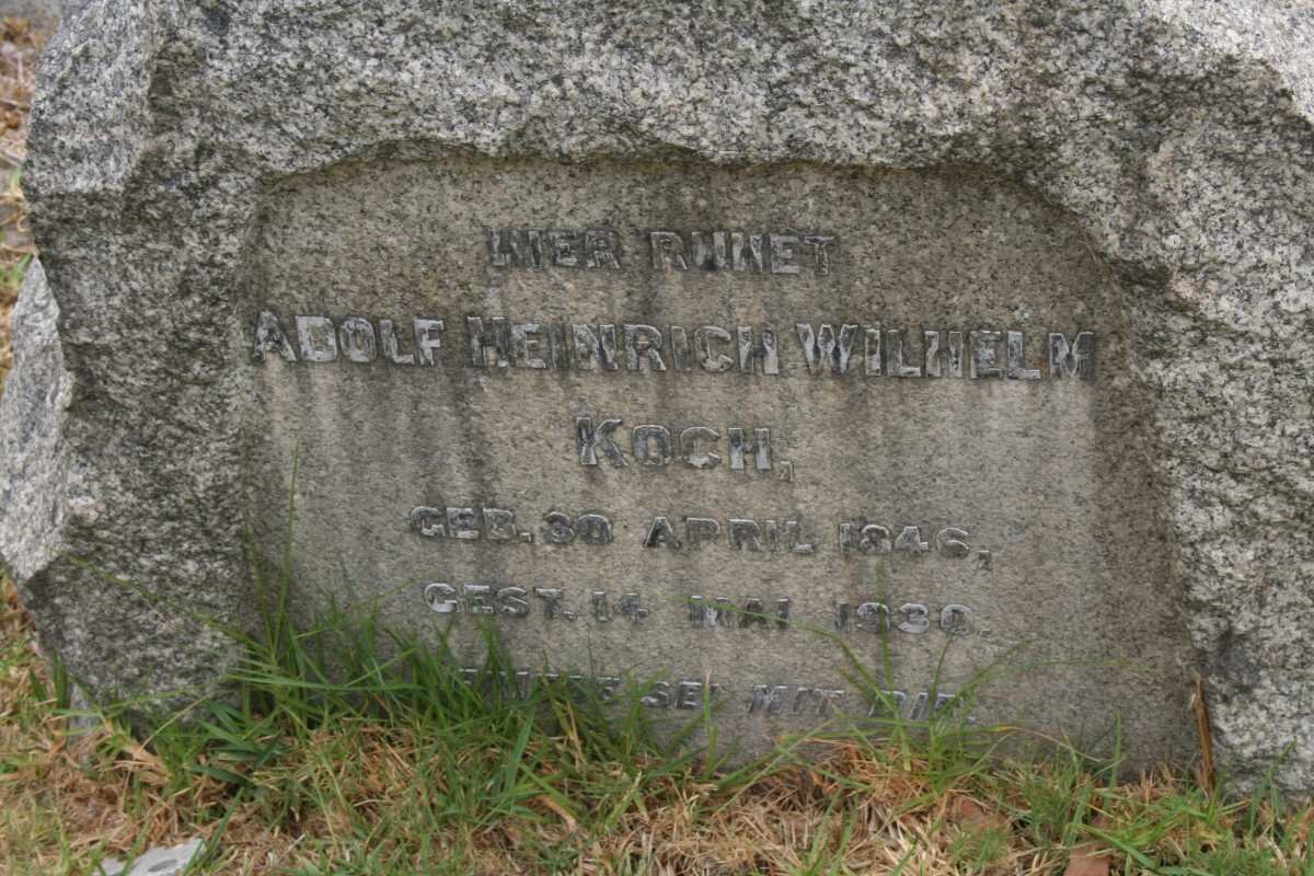 KOCH Adolf Heinrich Wilhelm 1846-1930