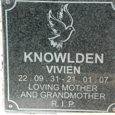 KNOWLDEN Vivien 1931-2007