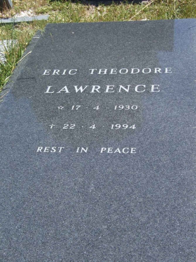 LAWRENCE Eric Theodore 1930-1994