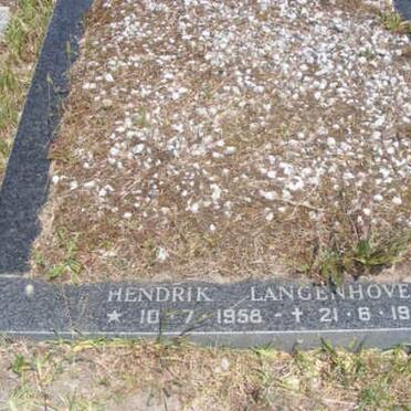 LANGENHOVEN Hendrik 1958-1961