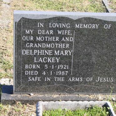 LACKEY Delphine Mary 1921-1987