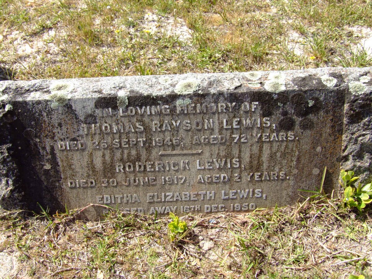 LEWIS Thomas Rayson -1946 &amp; Editha Elizabeth -1950