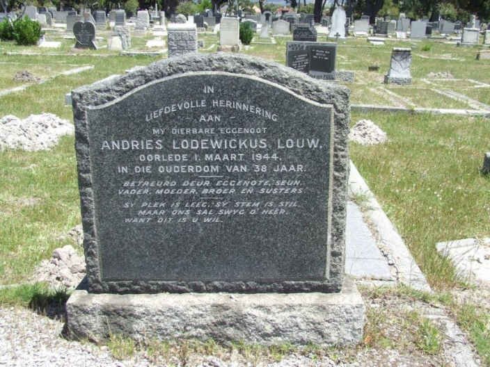 LOUW Andries Lodewickus -1944