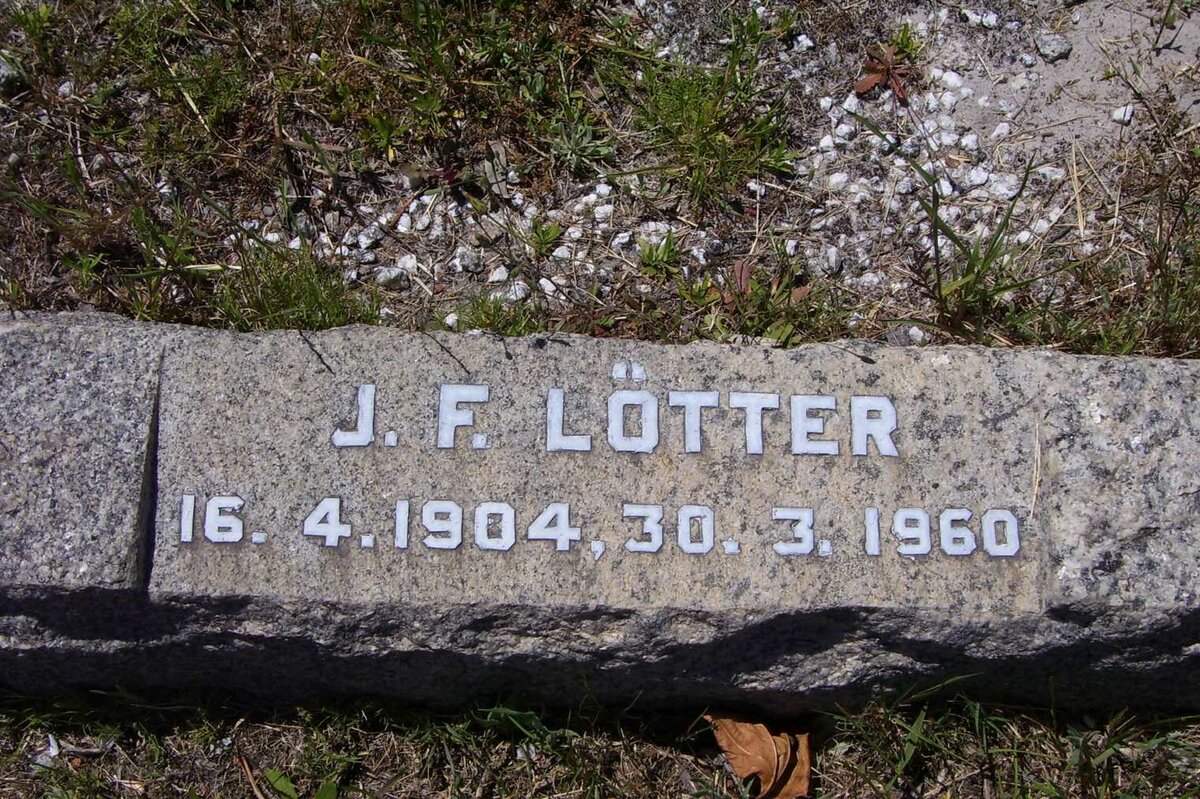 LOTTER J.F. 1904-1960