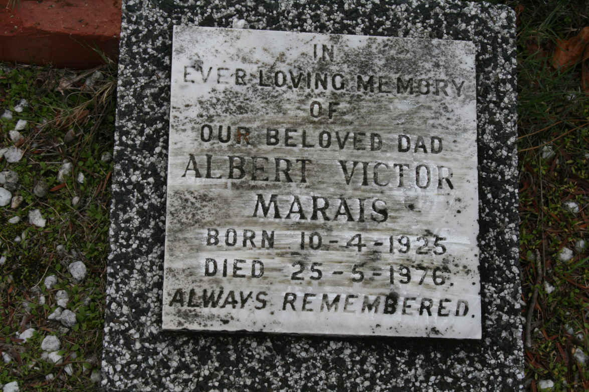 MARAIS Albert Victor 1925-1976
