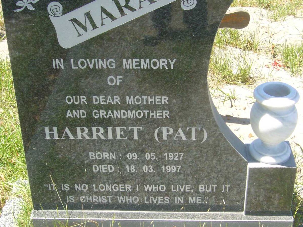 MARAIS Harriet 1927-1997