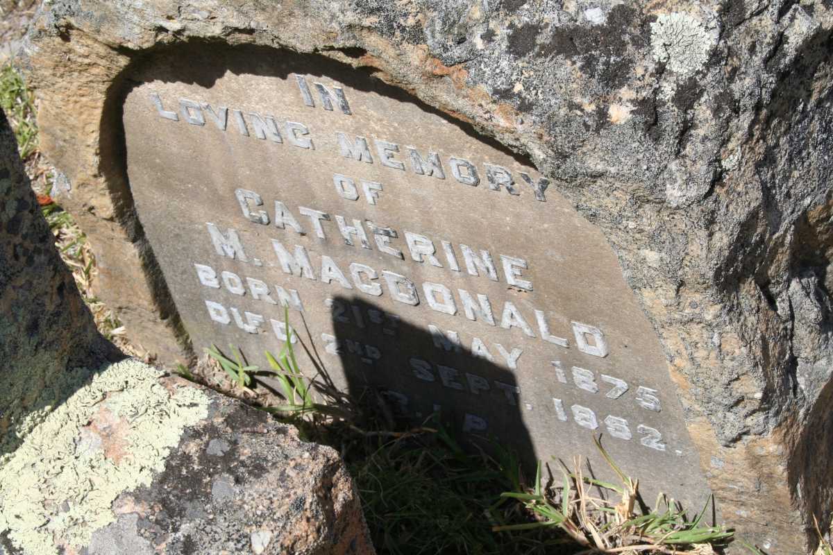 MACDONALD Catherine M. 1875-1952