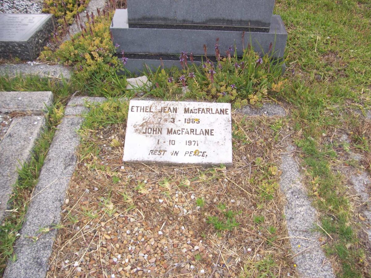 MACFARLANE John -1971 &amp; Ethel Jean -1965
