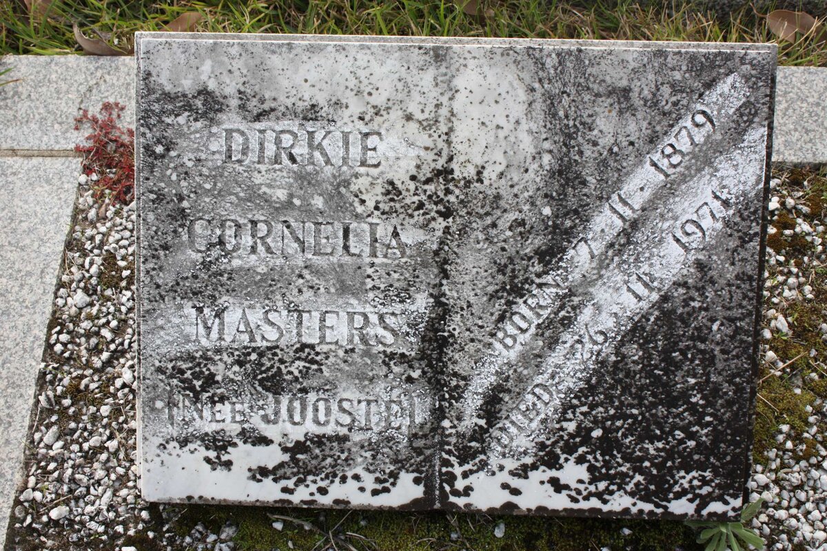 MASTERS Dirkie Cornelia nee JOOSTE 1879-1971